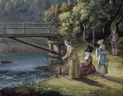 Roslin Castle, Midlothian (detail) by Paul Sandby